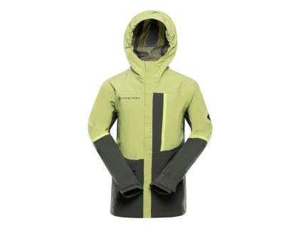 bunda dětská ALPINE PRO ZARRO 3 s membránou PTX  zelená (Varianta 104-110)