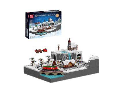 Vánoční vláček Wonderland MOULD KING 12029 – Christmas Edition