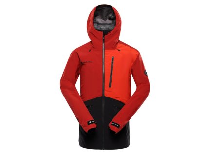 bunda pánská ALPINE PRO ZARR s membránou PTX červená (Varianta S)