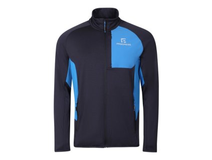mikina pánská Progress FORBES merino černomodrá (Varianta L)