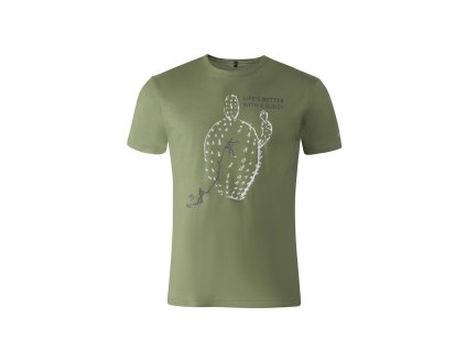 Direct Alpine pánské lehké bavlněné tričko BOSCO khaki (Triangles) (Barva khaki (Buddy), Velikost S)