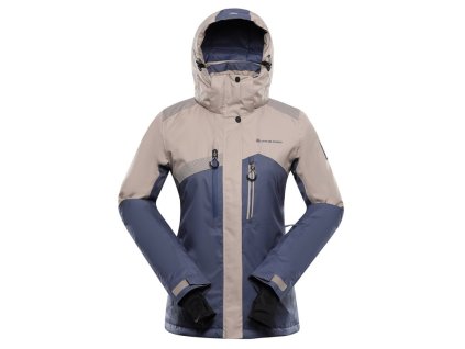 bunda dámská ALPINE PRO DEARA 2 lyžařská s membránou PTX SNOW šedá (Varianta XS)
