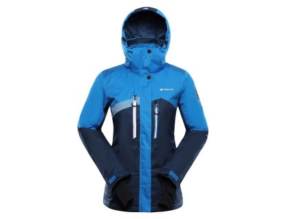 bunda dámská ALPINE PRO DEARA 2 lyžařská s membránou PTX SNOW modrá (Varianta M)