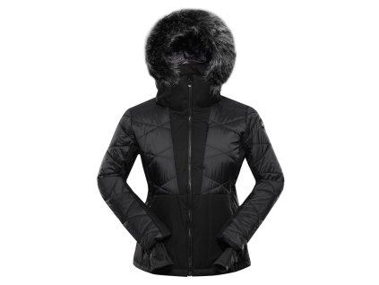 bunda dámská ALPINE PRO NADDRA lyžařská s membránou PTX SNOW černá (Varianta XXL)