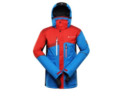 bunda pánská lyžařská ALPINE PRO DEAR 2 s membránou PTX SNOW červená (Varianta XL)