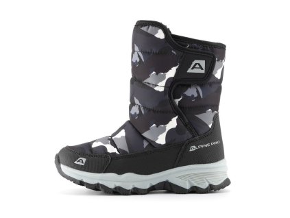 boty dětské ALPINE PRO IREMO zimní s impregnací černé (Varianta 28)