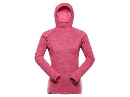 mikina dámská ALPINE PRO ROLTA rychleschnoucí růžová (Varianta L)