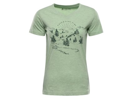 triko dámské krátké ALPINE PRO GREMA 2 zelené (Varianta M)