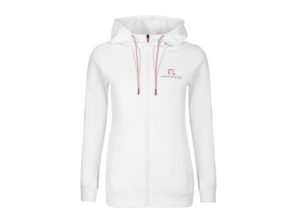mikina dámská Progress FUERA s kapucí bílá (Varianta L)