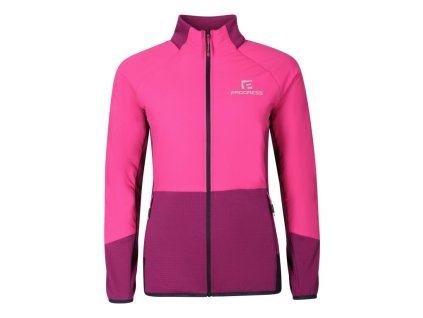 bunda dámská Progress TARJA JKT hybridní merino fuchsie/ostružina (Varianta L)
