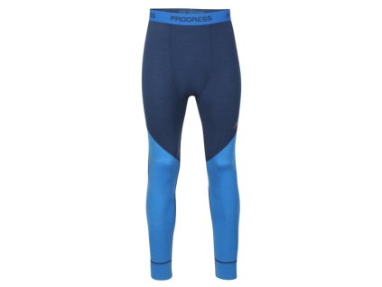 spodky dlouhé pánské Progress MW SDN 170 merino modré (Varianta L)