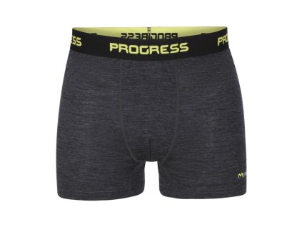 boxerky Progress MW SKN 170 merino černý melír (Varianta L)