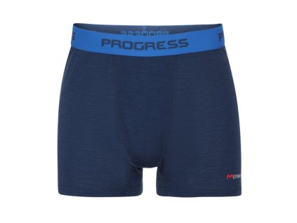 boxerky Progress MW SKN 170 merino modré (Varianta XL)