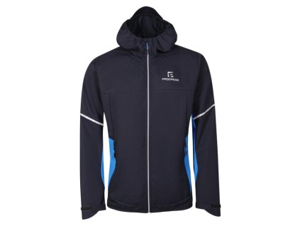 bunda pánská Progress SNOWSTORM laminátová černo/modrá (Varianta L)