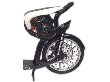 Přestavbová sada s 4T motorem 49cc, motorovým rámem a kladkovým napínákem pro motorovou koloběžku CROSCO