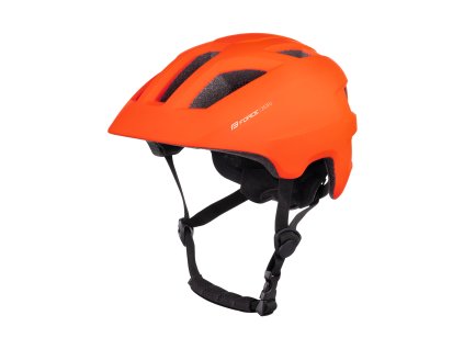 přilba FORCE ZEBU s blikačkou, oranžová (velikost XS-S)