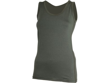 Lasting dámské merino tílko BARA zelená (Velikost S)