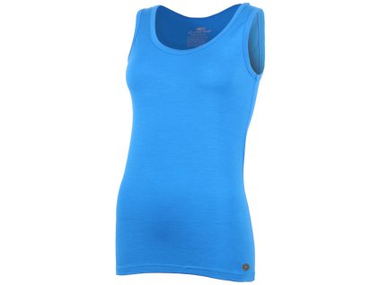 Lasting dámské merino tílko BARA modrá (Velikost S)