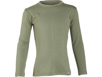 Lasting dětské merino triko LONY zelené (Velikost 110)