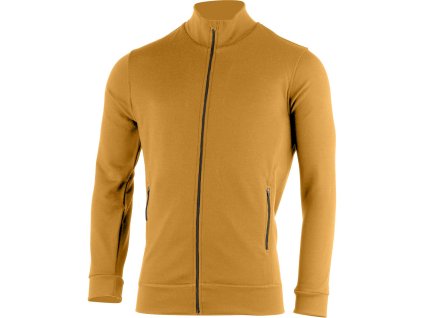 Lasting pánská merino mikina THERM hořčicová (Velikost M)