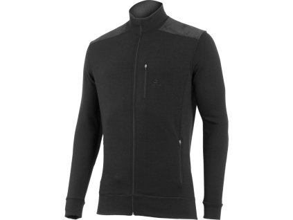 Lasting pánská merino mikina HUBERT černá (Velikost S)