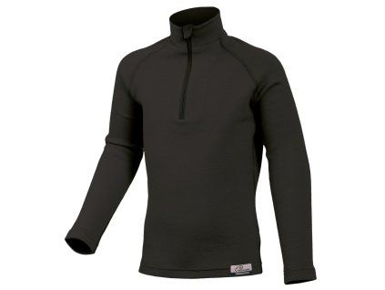 Lasting dětská merino mikina SOLY černá (Velikost 100)