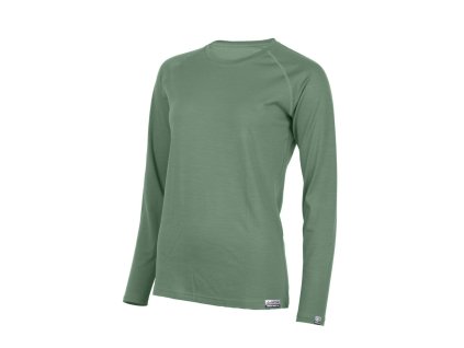 Lasting dámské merino triko ATILA zelené (Velikost S)