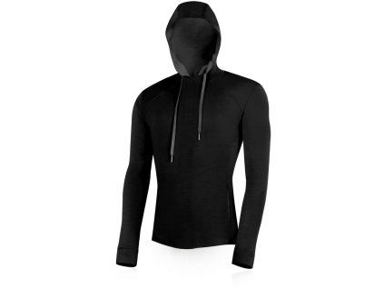 Lasting pánská merino mikina WERICH černá (Velikost M)