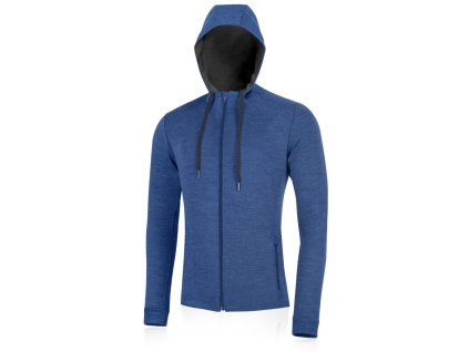 Lasting pánská merino mikina KARMIN modrá (Velikost S)