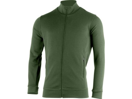 Lasting pánská merino mikina THERM zelená (Velikost M)