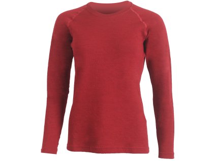 Lasting vlněné merino triko HEDA červené (Velikost S)