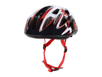 přilba FORCE LARK dětská, černo-červeno-bílá (velikost S)