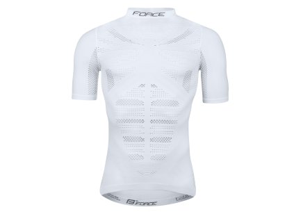 triko funkční F WIND krátký rukáv, bílé (velikost M-L)