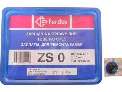 záplaty Ferdus ZS 0 16mm 100ks