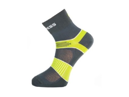 ponožky Progress CYCLING šedá/zelená (Varianta 3-5)