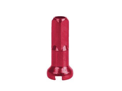 nipl CnSpoke Al 2x14mm anodizovaný  červený