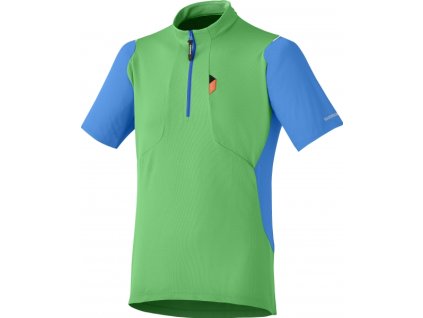 dres krátký pánský Shimano Touring Jersey zelený (Varianta L)