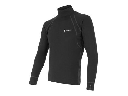 triko dlouhé pánské SENSOR DOUBLE FACE rolák černé (Varianta S)