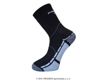 ponožky Progress TRAIL bamboo černo/šedé (Varianta 3-5)