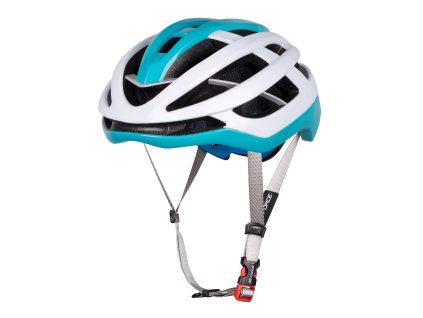 přilba FORCE LYNX, bílo-tyrkysová (velikost S-M)