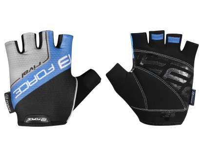 rukavice FORCE RIVAL, černo-modré (velikost M)