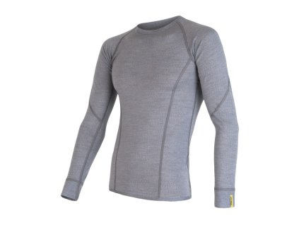 triko dlouhé pánské SENSOR MERINO ACTIVE šedé (Varianta L)