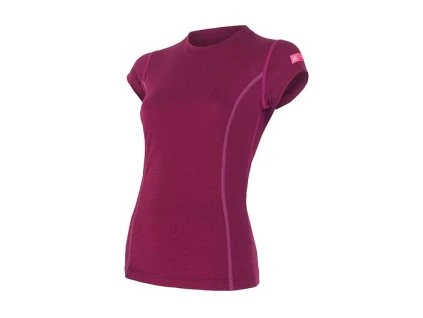 triko krátké dámské SENSOR MERINO ACTIVE lilla (Varianta S)