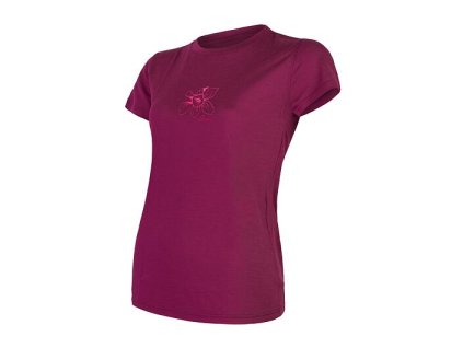 triko krátké dámské SENSOR MERINO ACTIVE PT ORCHID lilla (Varianta M)