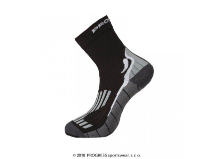 ponožky Progress RUNNING HIGH SOX černé (Varianta 3-5)