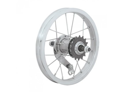 kolo zapletené s torpédem Velosteel 16" 305-21 zadní 16 děr stříbrné
