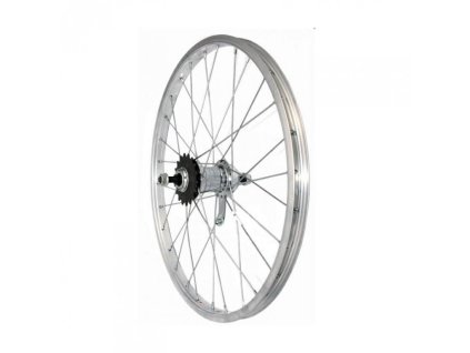 kolo zapletené s torpédem Velosteel 26" 559-21 zadní 36 děr stříbrné