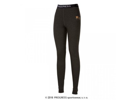 spodky dlouhé dámské Progress SDNZ coffee antracitové (Varianta L)