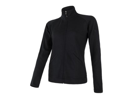 mikina dámská SENSOR MERINO UPPER černá (Varianta L)