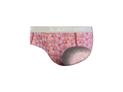 kalhotky dámské SENSOR MERINO IMPRESS lila/pattern (Varianta M)